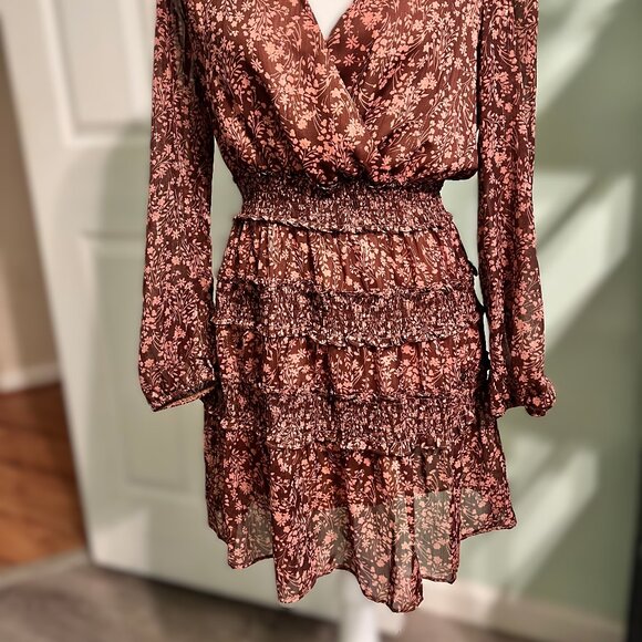 NWT Floral Ruffled Dress by Socialite, Size M - Picture 6 of 6